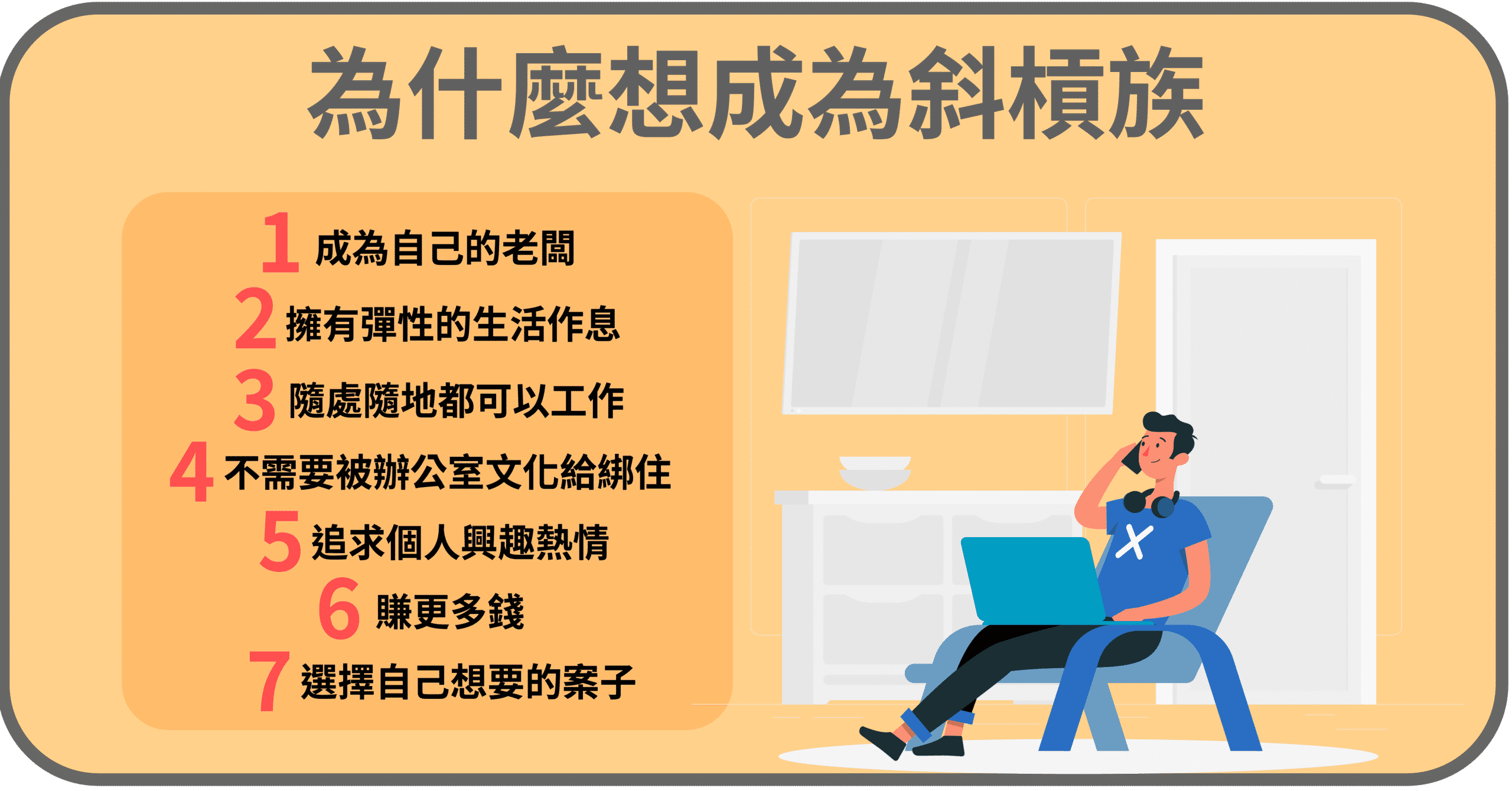 為什麼想成為斜槓族？