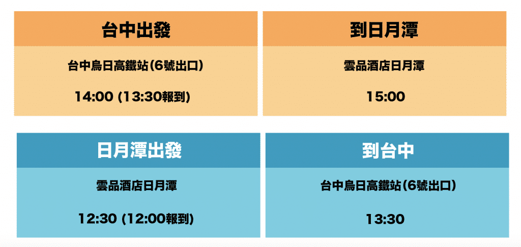 雲品日月潭飯店交通﻿資訊