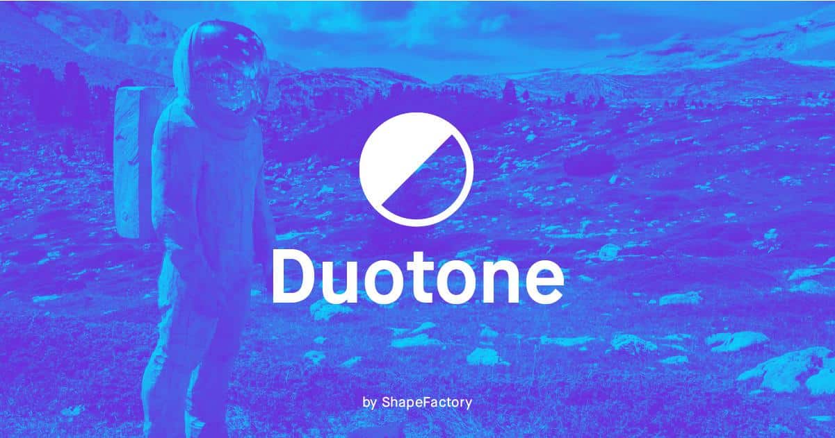 DuoTone雙色調的設計風格